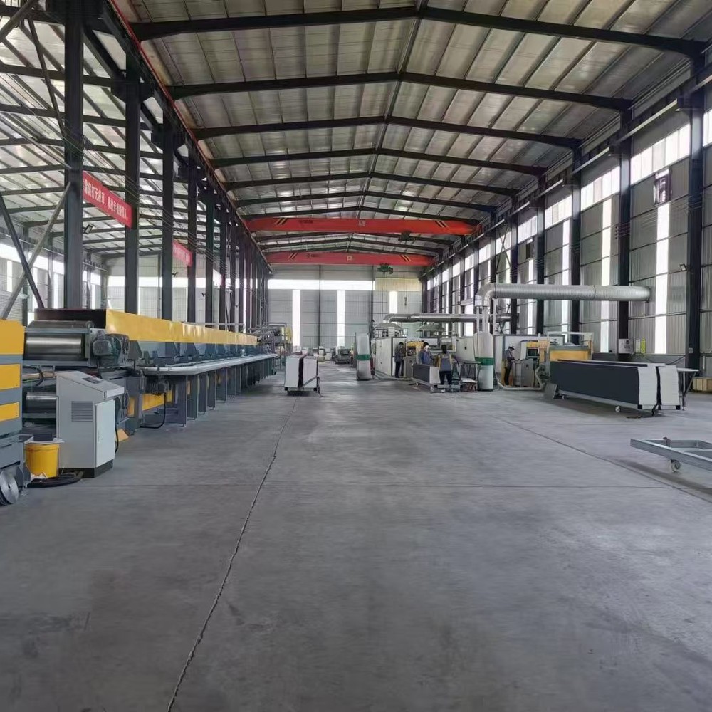 Metal carved insulated wall panel production line